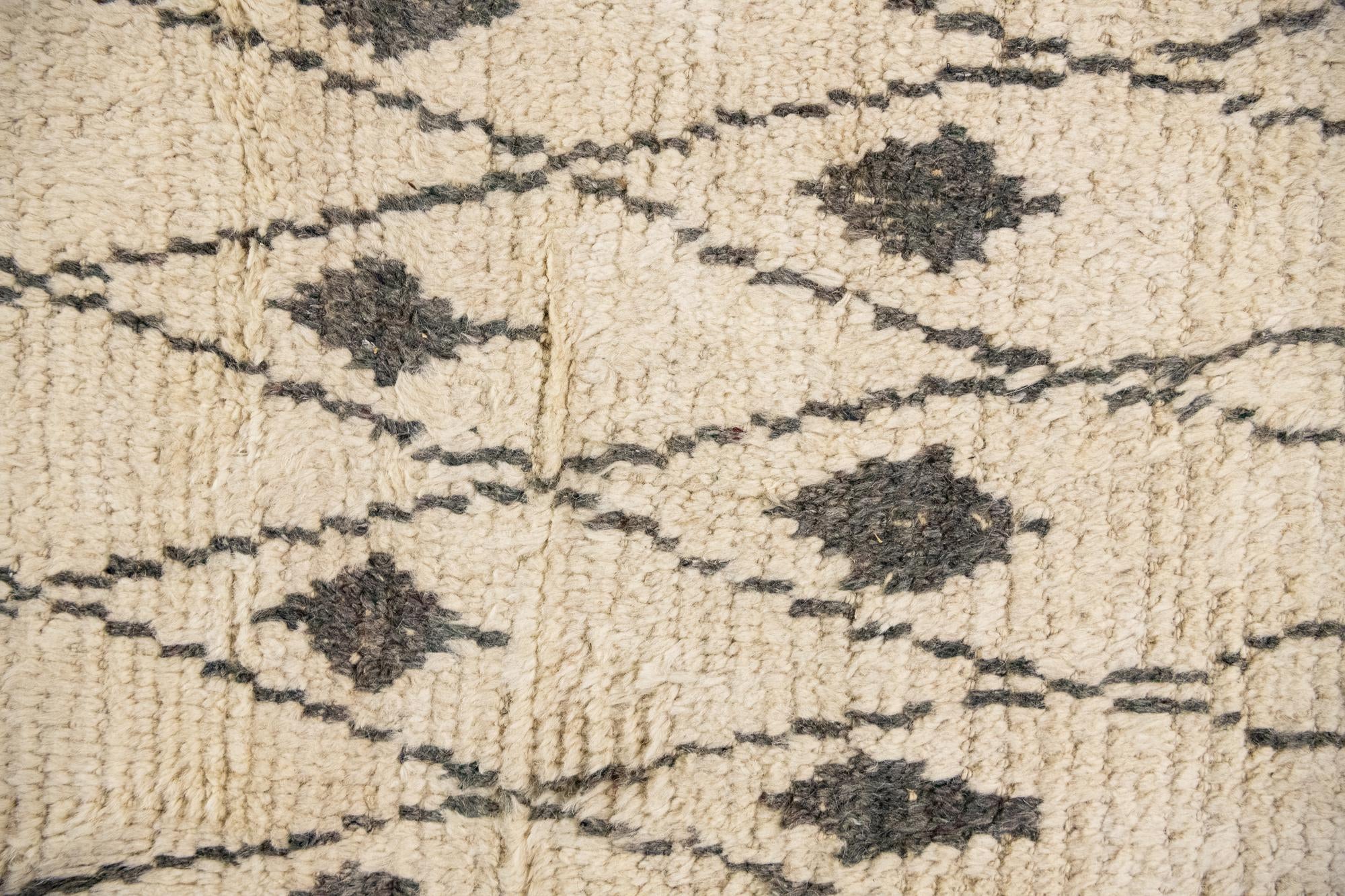 12' 2 x 16' Hand Knotted Moroccan Wool Rug