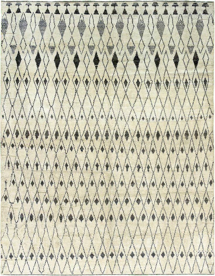Detail image of 12' 2 x 16' Hand Knotted Moroccan Wool Rug