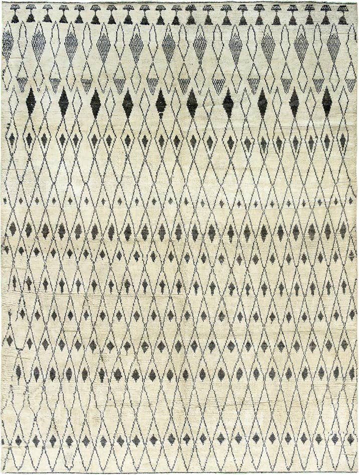 Detail image of 12' 2 x 16' Hand Knotted Moroccan Wool Rug
