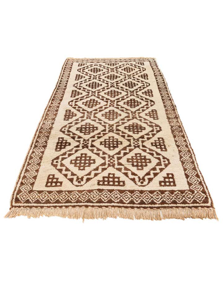 3' 8 x 7' Hand Knotted Moroccan Wool Rug