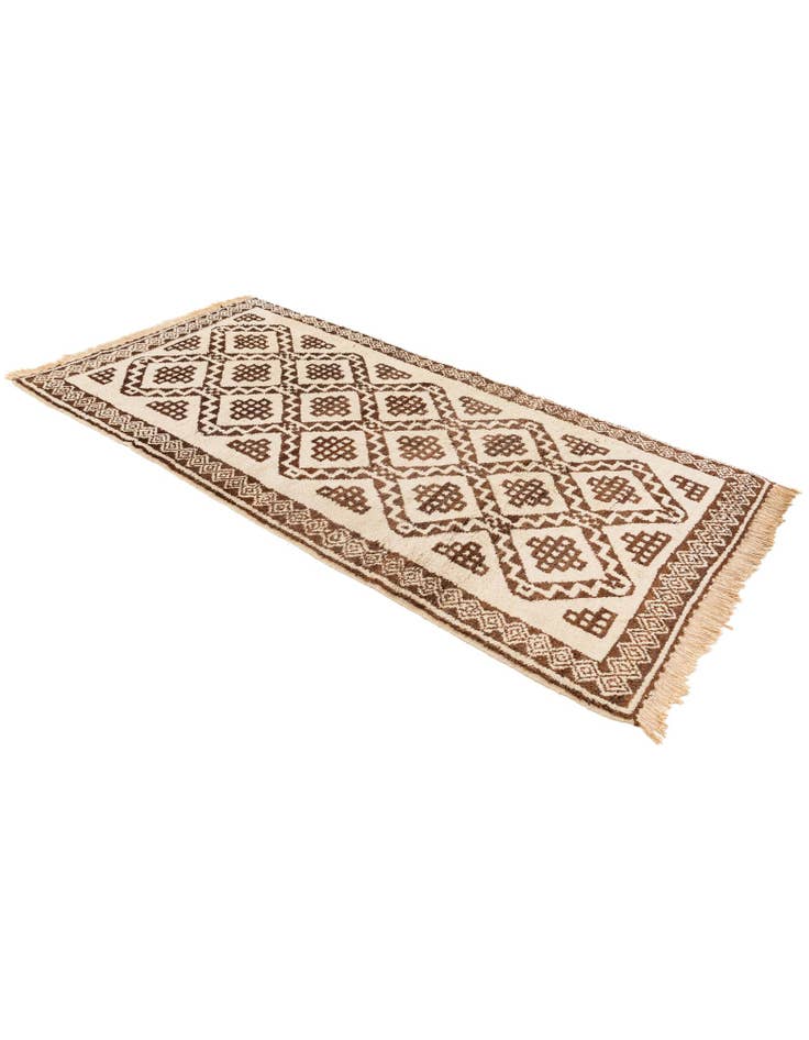 Detail image of 3' 8 x 7' Hand Knotted Moroccan Wool Rug