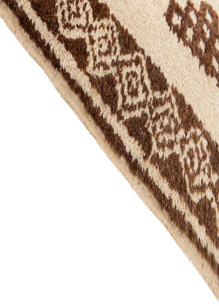 3' 8 x 7' Hand Knotted Moroccan Wool Rug