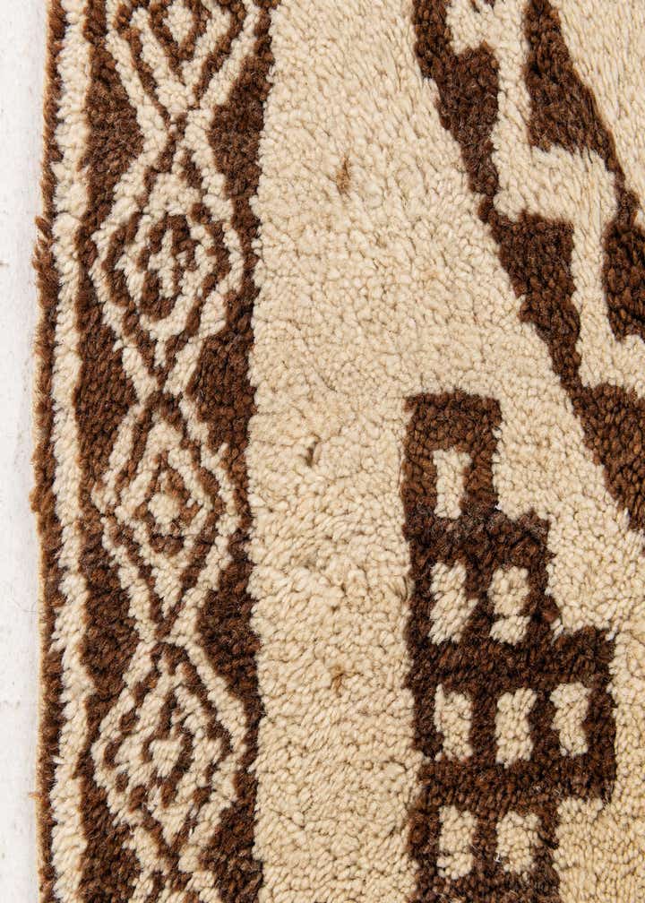 3' 8 x 7' Hand Knotted Moroccan Wool Rug