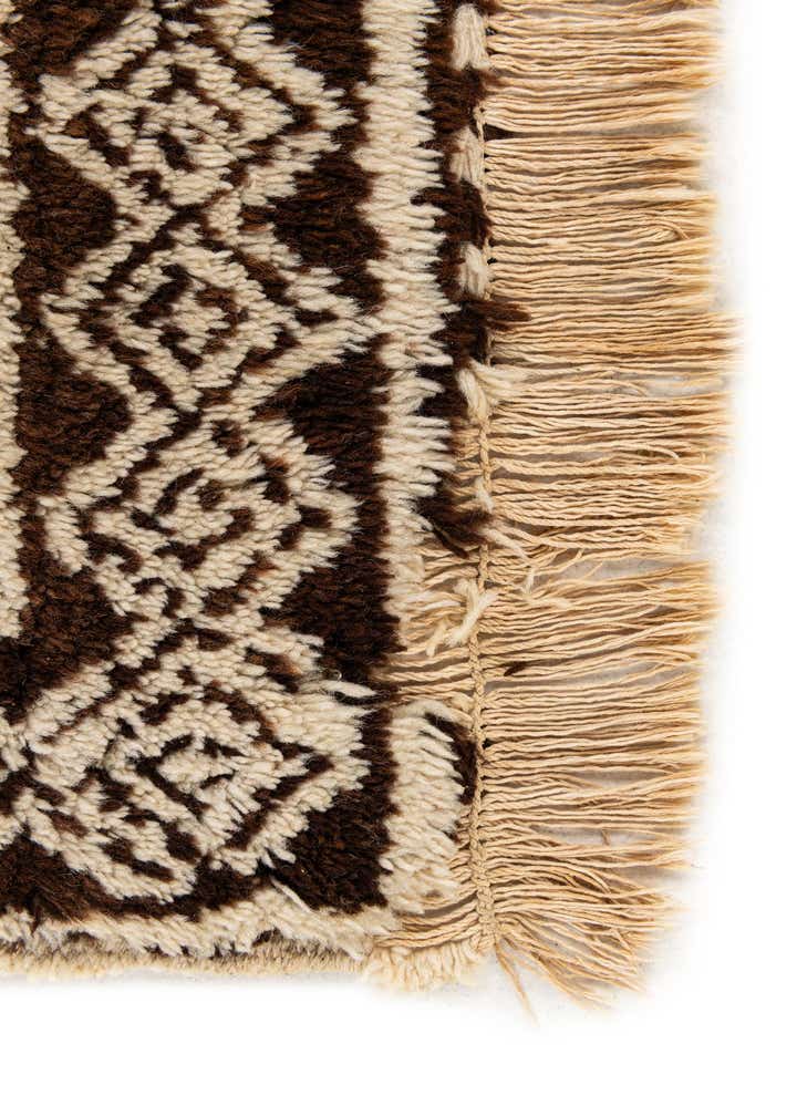 3' 8 x 7' Hand Knotted Moroccan Wool Rug