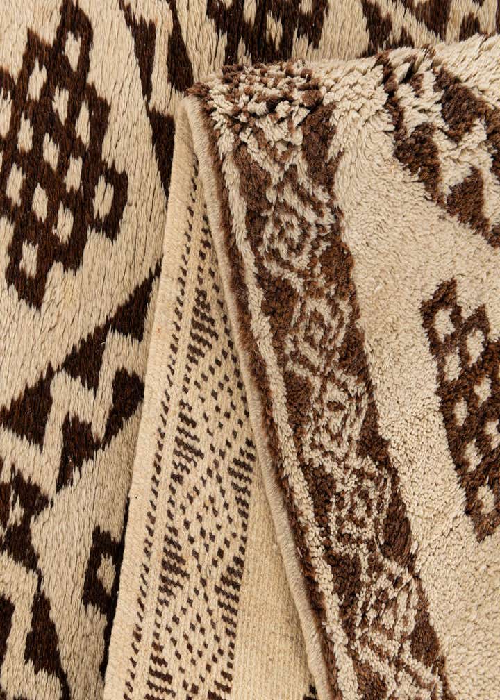 3' 8 x 7' Hand Knotted Moroccan Wool Rug