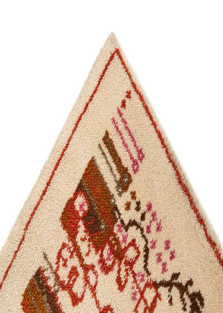5' x 5' 7 Hand Knotted Moroccan Wool Rug