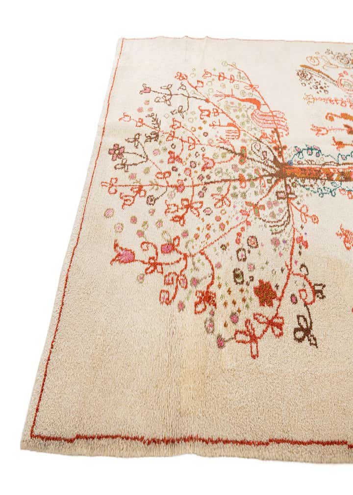 5' x 5' 7 Hand Knotted Moroccan Wool Rug