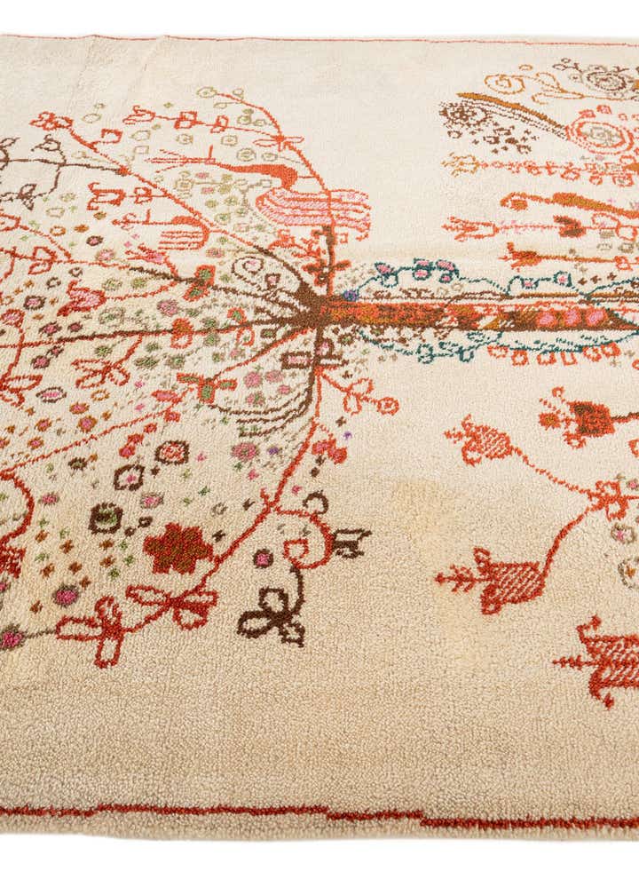 5' x 5' 7 Hand Knotted Moroccan Wool Rug