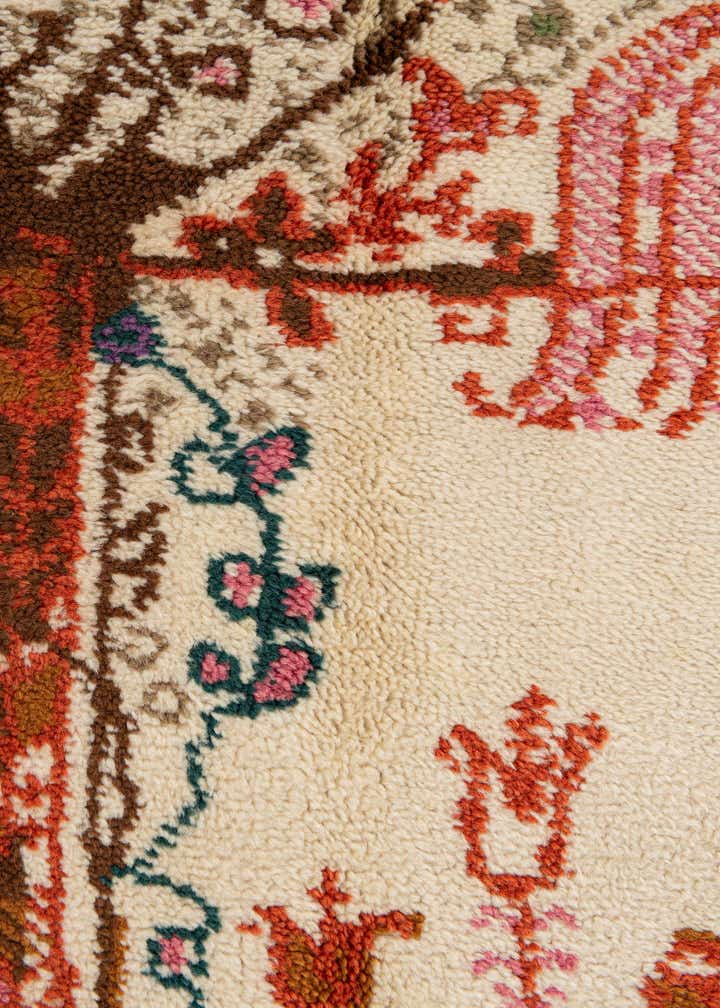 5' x 5' 7 Hand Knotted Moroccan Wool Rug