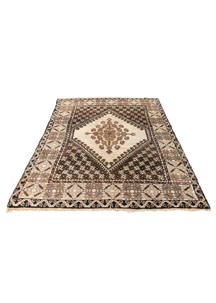 6' 3 x 9' 4 Hand Knotted Moroccan Wool Rug