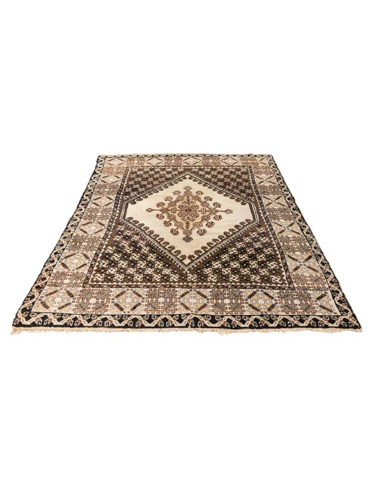Detail image of 6' 3 x 9' 4 Hand Knotted Moroccan Wool Rug