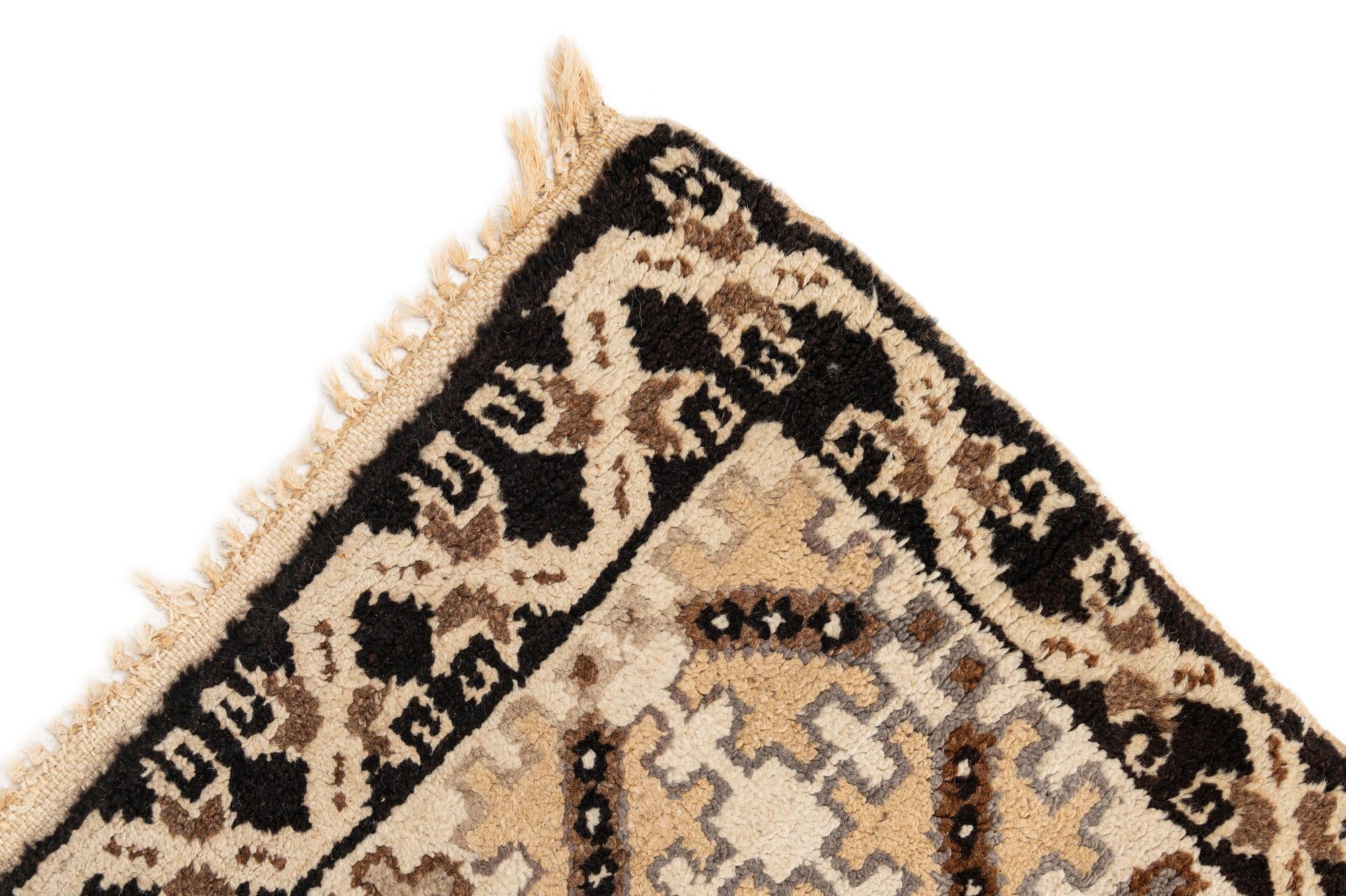 6' 3 x 9' 4 Hand Knotted Moroccan Wool Rug