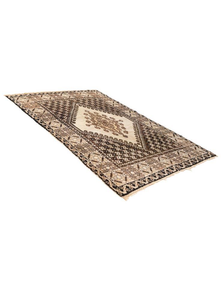Detail image of 6' 3 x 9' 4 Hand Knotted Moroccan Wool Rug
