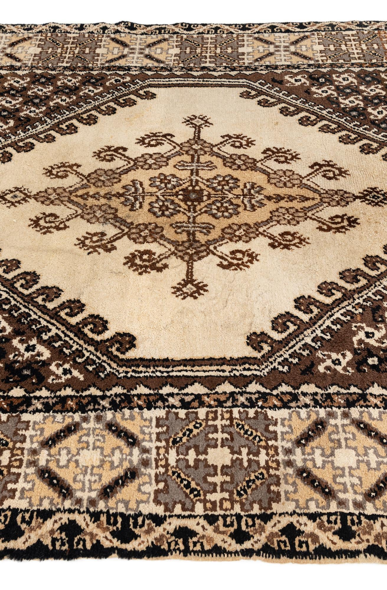 6' 3 x 9' 4 Hand Knotted Moroccan Wool Rug