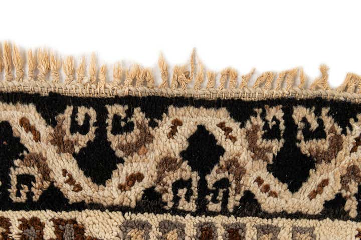 6' 3 x 9' 4 Hand Knotted Moroccan Wool Rug