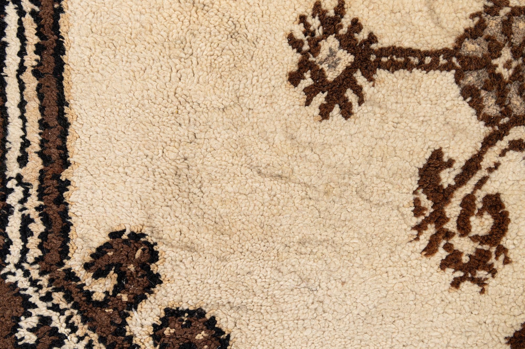 6' 3 x 9' 4 Hand Knotted Moroccan Wool Rug