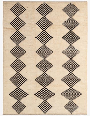 5' 7 x 7' 7 Hand Knotted Moroccan Wool Rug