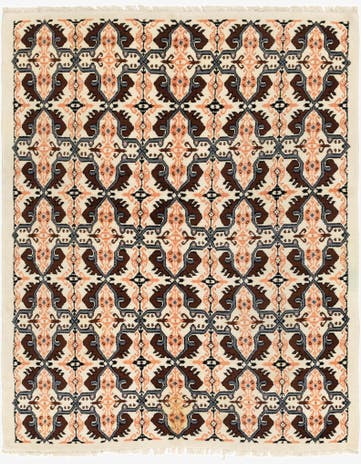 5' 8 x 7' 2 Hand Knotted Moroccan Wool Rug