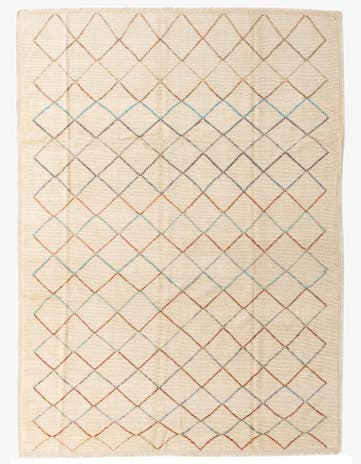 9' 6 x 13' Hand Knotted Moroccan Wool Rug