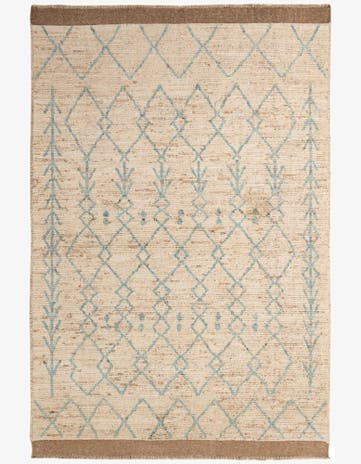 5' 11 x 8' 10 Hand Knotted Moroccan Wool Rug