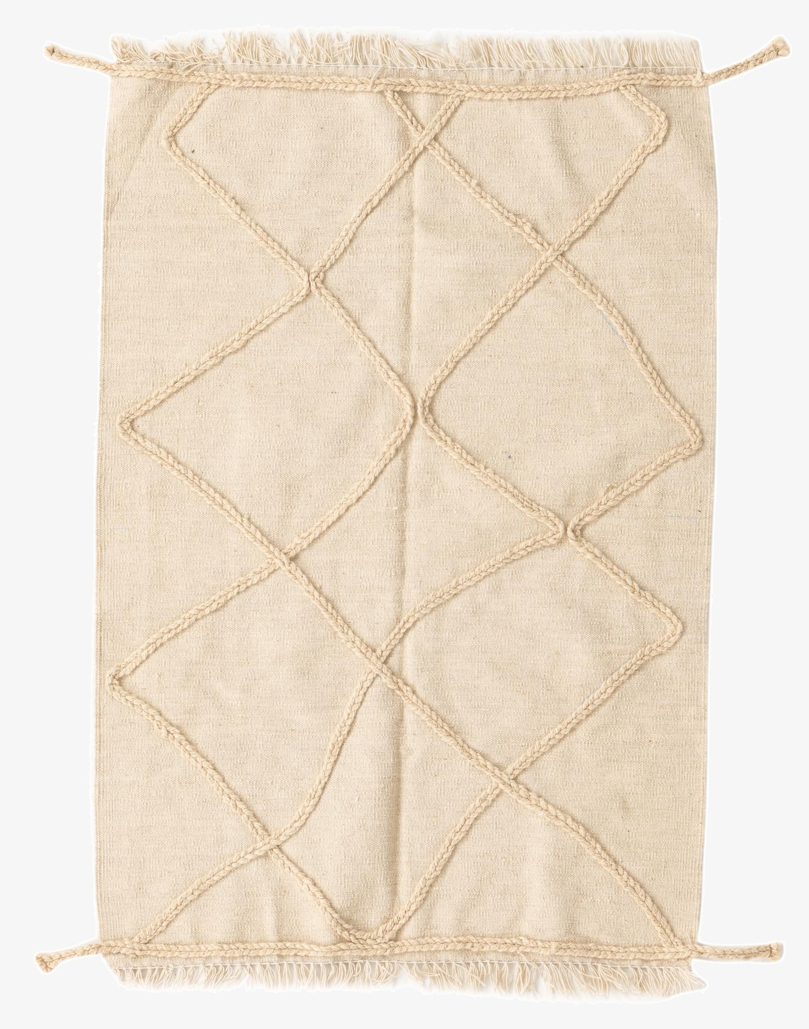 105cm x 152cm  Hand Woven Moroccan Wool Rug