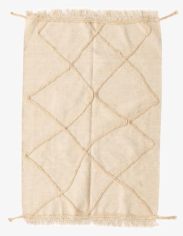 3' 5 x 5' Hand Woven Moroccan Wool Rug