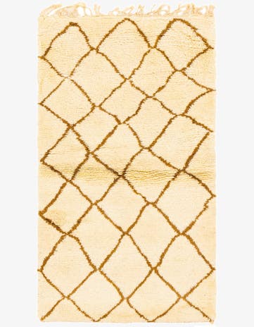 2' 10 x 5' 2 Hand Knotted Moroccan Wool Rug