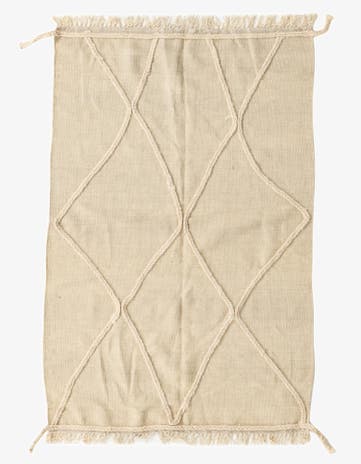 3' 4 x 5' 1 Hand Knotted Moroccan Wool Rug