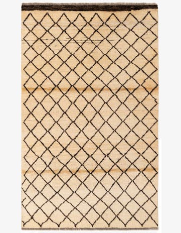 3' 9 x 5' 11 Hand Knotted Moroccan Rug