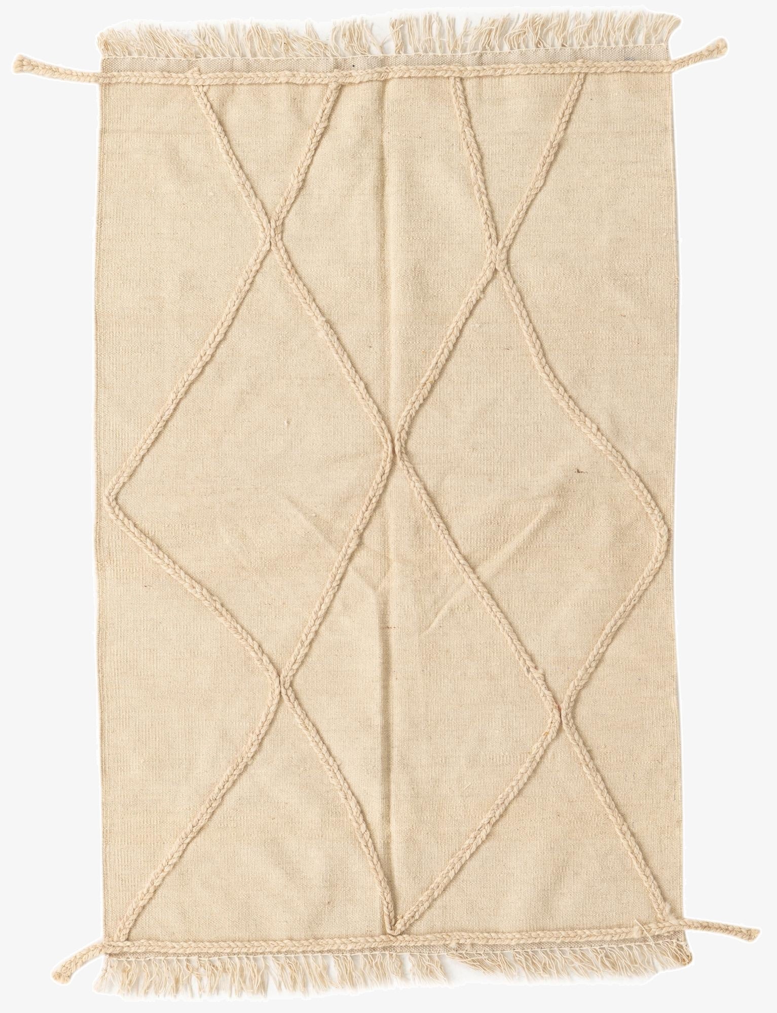 3' 3 x 5' 2  Hand Knotted Moroccan Wool Rug