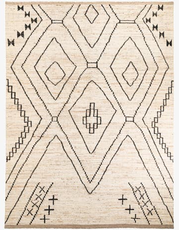 10' 4 x 13' 10 Hand Knotted Moroccan Wool Rug