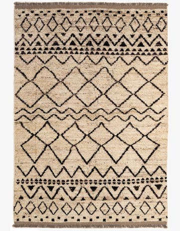 5' 5 x 7' 8 Hand Knotted Moroccan Wool Rug