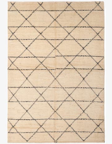 5' 6 x 8' Hand Knotted Moroccan Wool Rug
