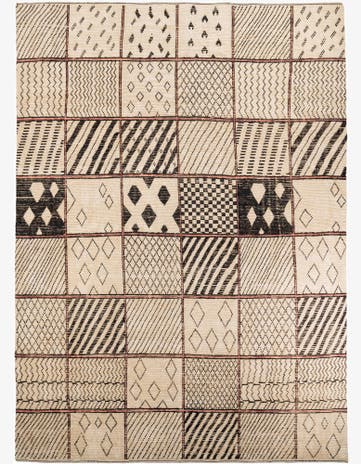 11' 3 x 15' 8 Hand Knotted Moroccan Wool Rug