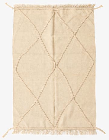 3' 4 x 5' Hand Knotted Moroccan Wool Rug