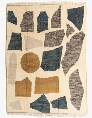 10' 5 x 14' 1 Hand Knotted Moroccan Wool Rug