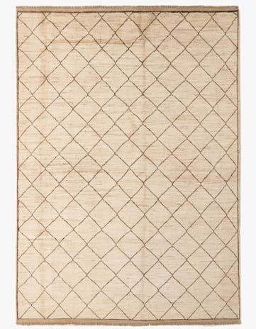 5' 9 x 8' 3 Hand Knotted Moroccan Wool Rug