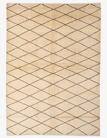 5' 10 x 7' 11 Hand Knotted Moroccan Wool Rug