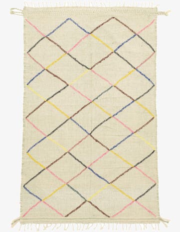 6' 3 x 10' Hand Knotted Moroccan Wool Rug