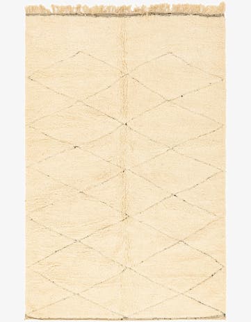 6' 7 x 9' 9 Hand Knotted Moroccan Wool Rug