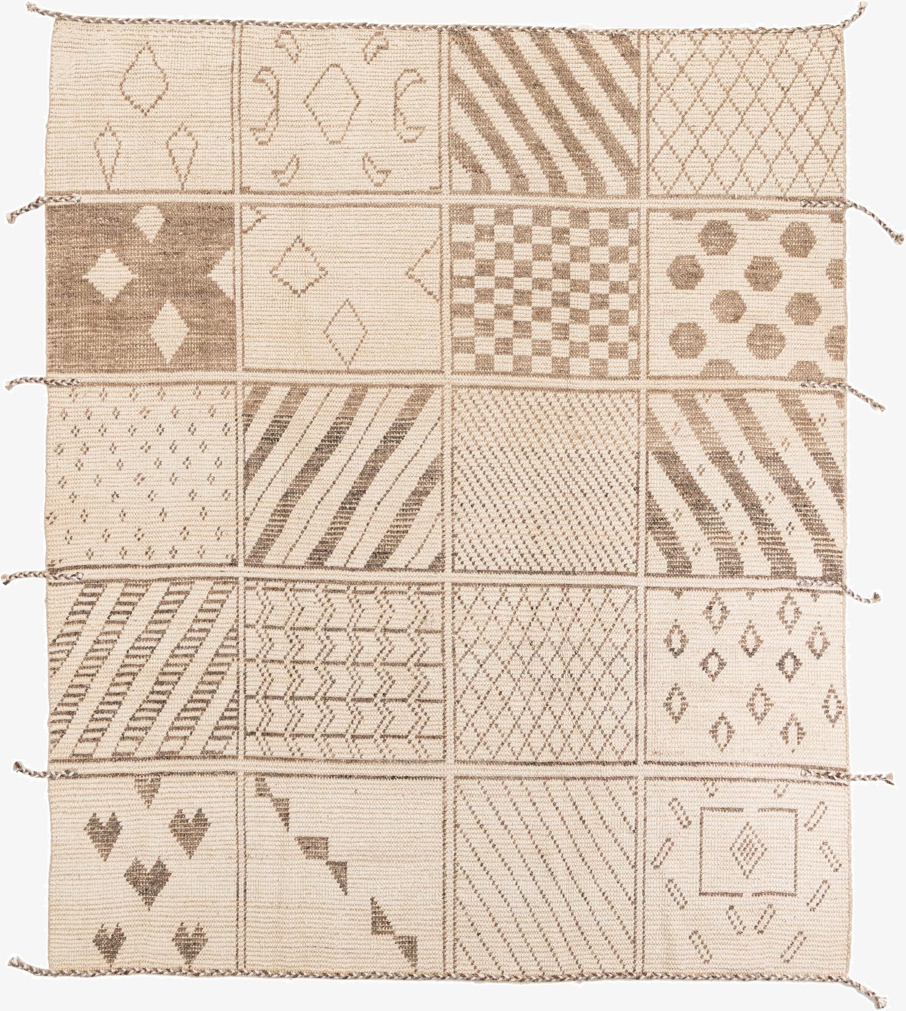 8' 5 x 10' 2  Hand Knotted Moroccan Wool Rug