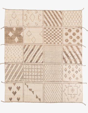 8' 5 x 10' 2 Hand Knotted Moroccan Wool Rug