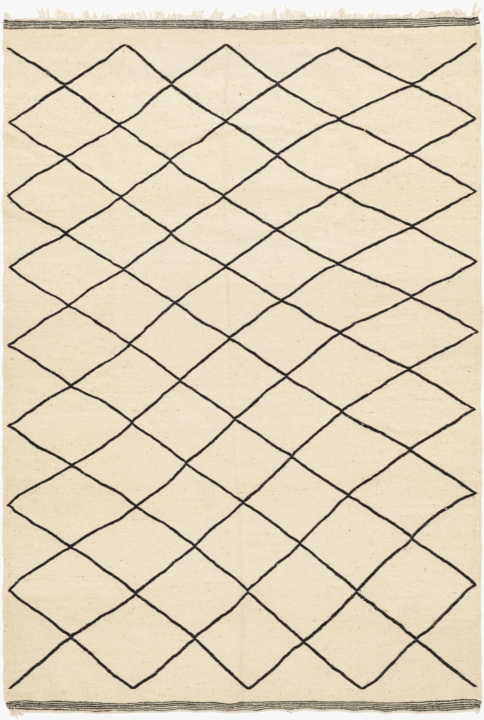 Primary image 6' 8 x 10' 3  Hand Knotted Moroccan Wool Rug