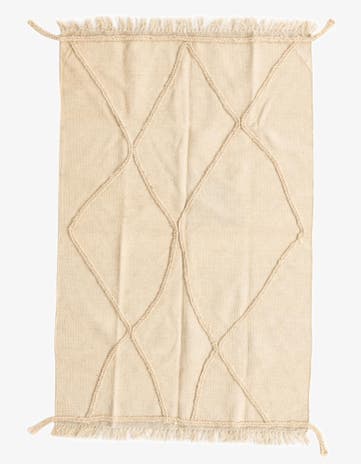 3' 4 x 5' 2 Hand Knotted Moroccan Wool Rug