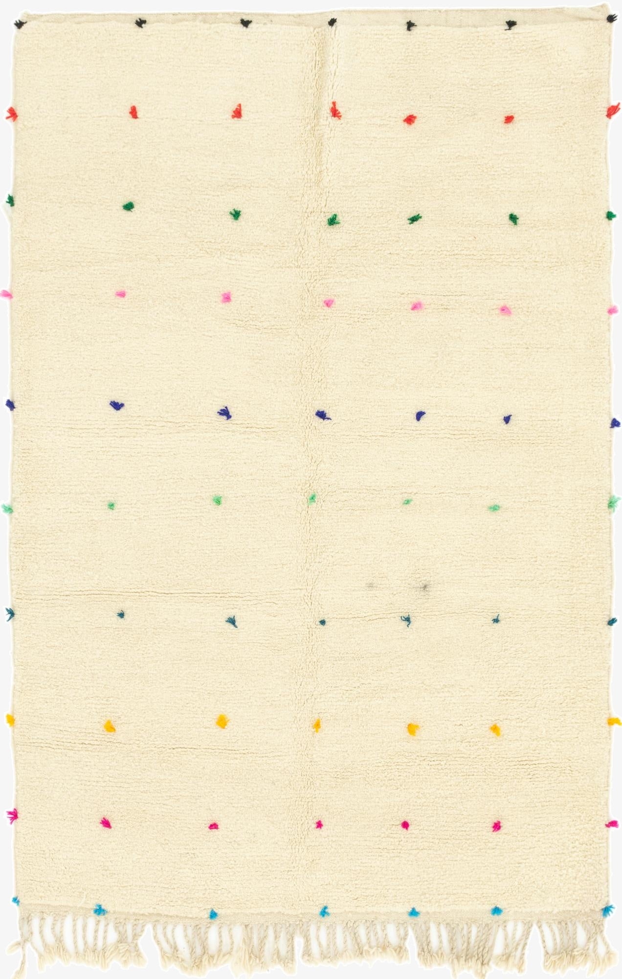 5' 4 x 8' 2  Hand Knotted Moroccan Wool Rug