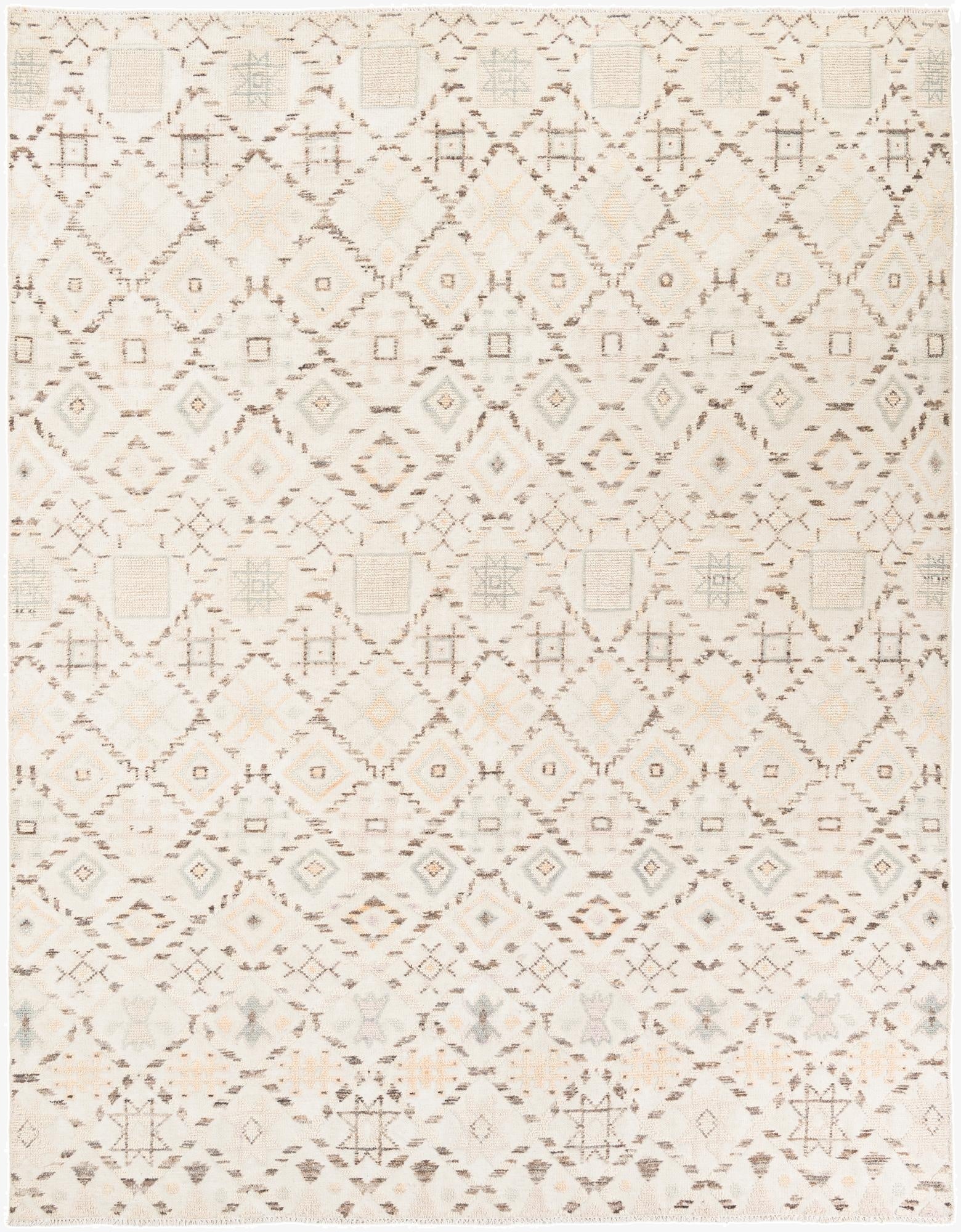 7' 10 x 10' 2  Hand Knotted Moroccan Wool Rug