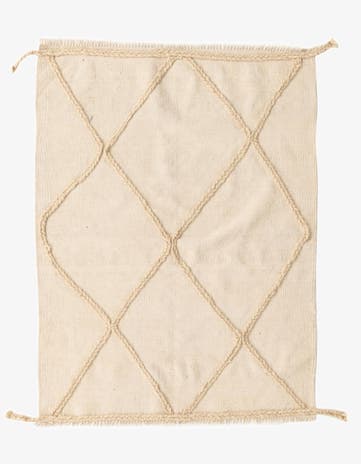 3' 5 x 4' 6 Hand Knotted Moroccan Wool Rug