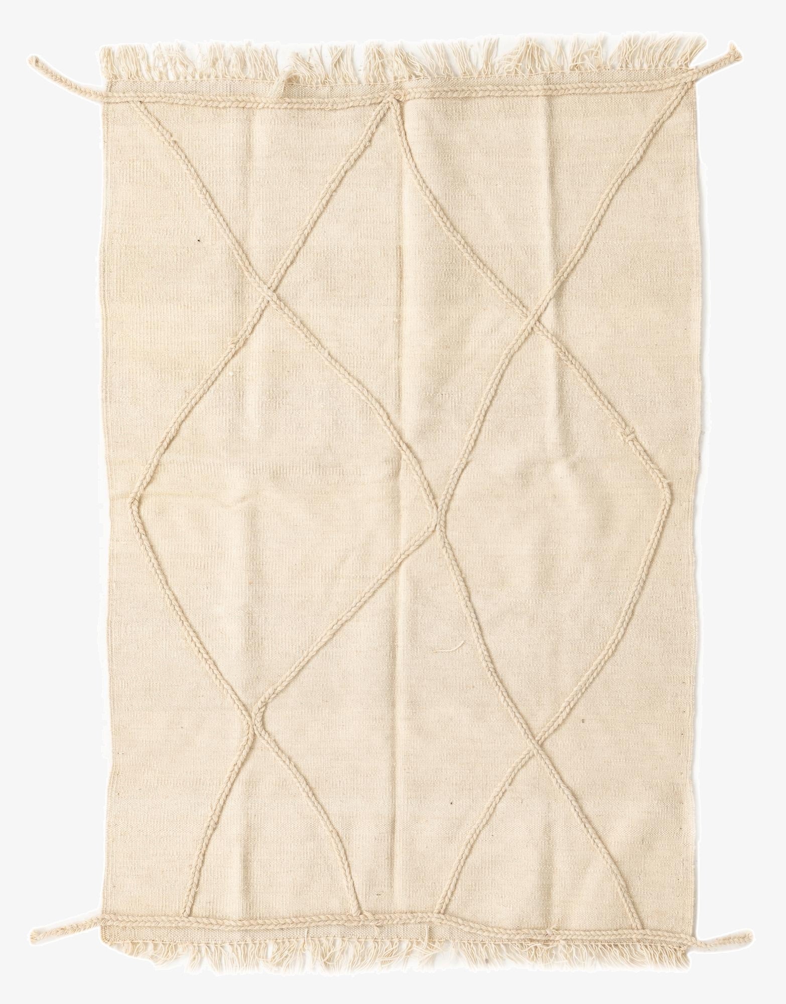 100cm x 157cm  Hand Woven Moroccan Wool Rug