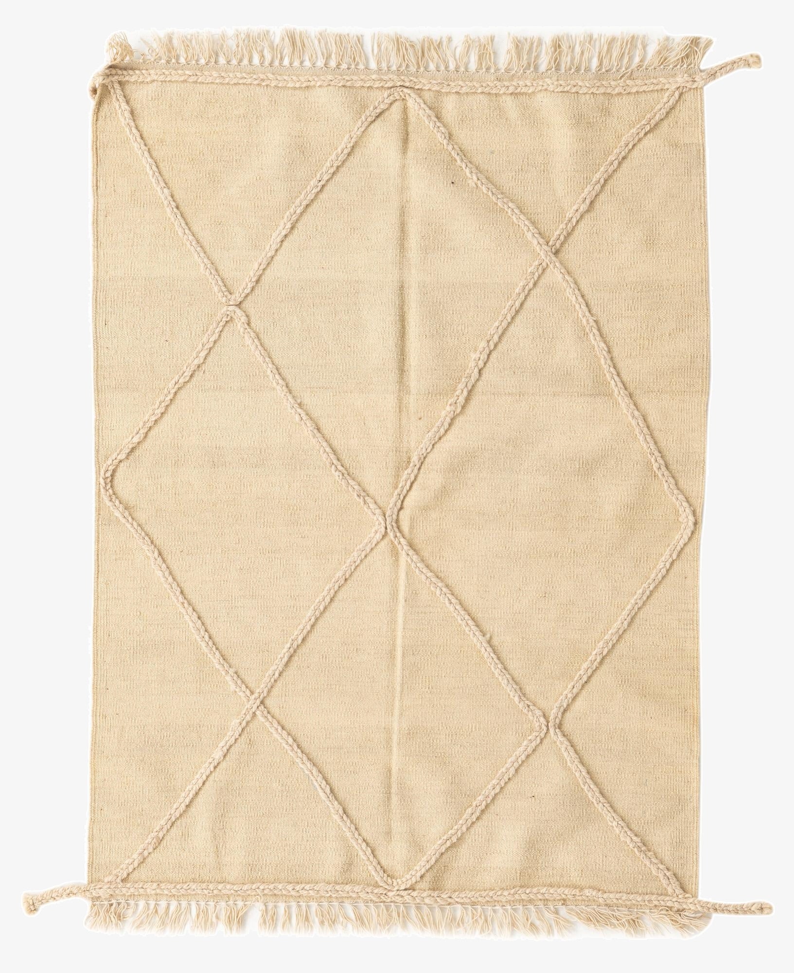 107cm x 145cm  Hand Woven Moroccan Wool Rug