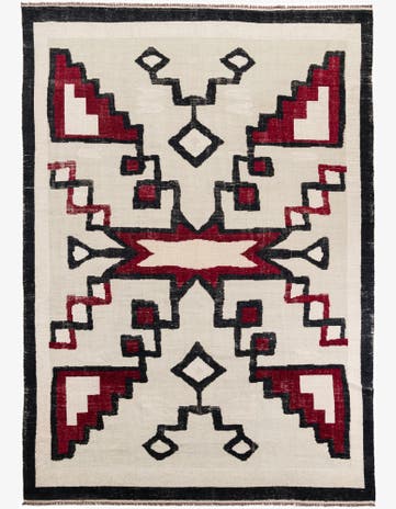 8' 9 x 12' 8 Hand Knotted Moroccan Wool Rug
